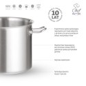 Garnek ze stali nierdzewnej niski 4,7l śr. 240x(H)105 mm