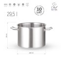 Garnek ze stali nierdzewnej wysoki 29,5l śr. 360x(H)290 mm