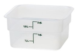 Przezroczysty pojemnik polipropylenowy CAMSQUARE® 1,9 l, Cambro