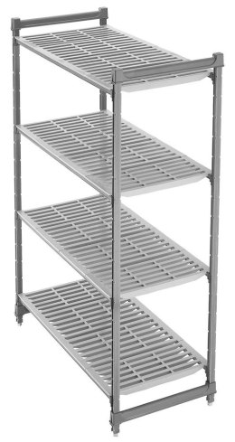 Regał magazynowy Camshelving Basics Plus z kompozytu z 4 wentylowanymi półkami 915x460x1830 mm, Cambro