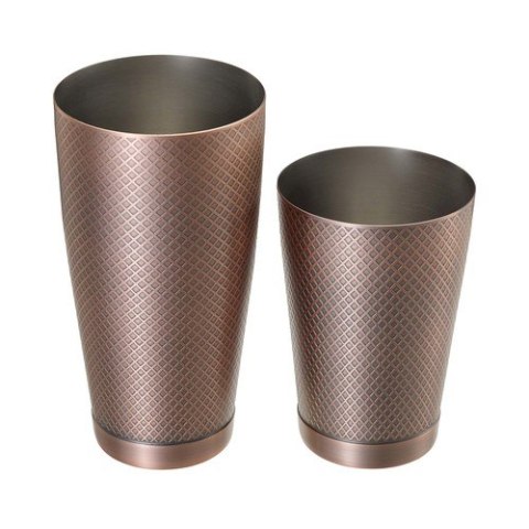 Shaker tin tin Diamond Lattice, antyczna miedź, Barfly, 830/530ml