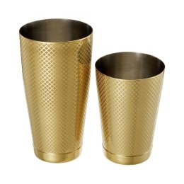 Shaker tin tin Diamond Lattice, złoty, Barfly, 830/530ml