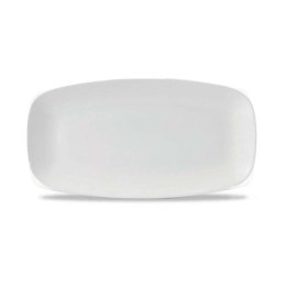 White Chefs Oblong Plate 13 7/8X7 3/8