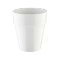 Pojemnik na sztućce, Miska w kształcie doniczki "Flowerpot", biała, z melaminy, 13x(h)150 mm, 1 L